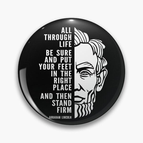 Item preview, Abraham Lincoln Inspirational Quote: Stand Firm designed and sold by Elvin Dantes.