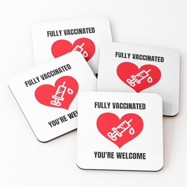 Item preview, Fully Vaccinated You're Welcome Red Heart designed and sold by HppyStrngHelthy.