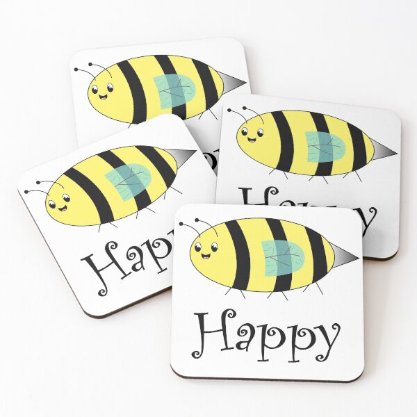 Aperçu de l'œuvre Abeille heureuse, jolie abeille heureuse créée et vendue par JRice66.