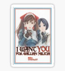 I want YOU for Gallian Militia Sticker