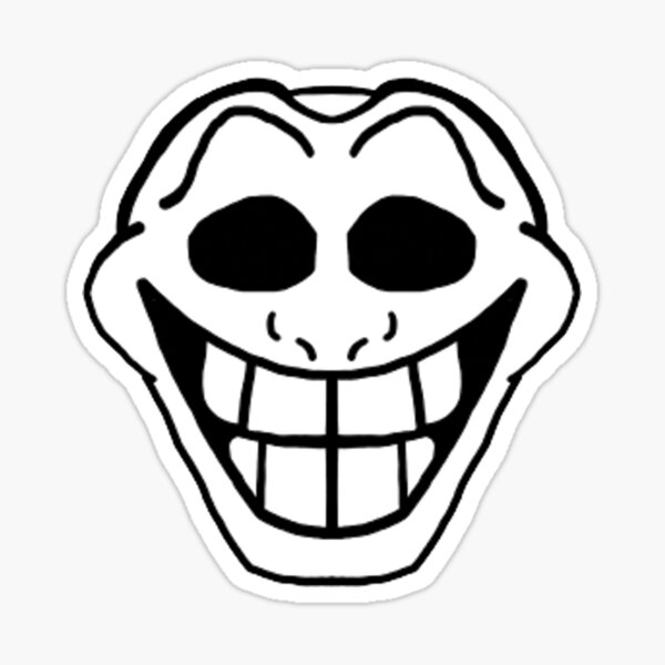 troll trollge trollface sticker by @iliketomanythings