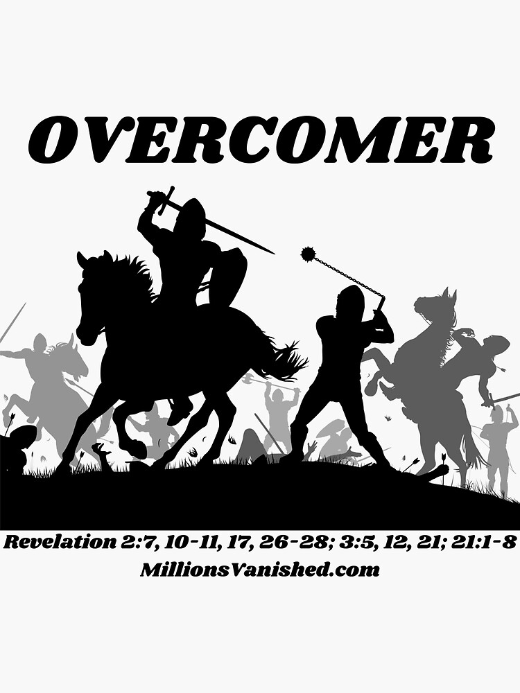 Thumbnail 3 of 3, Sticker, Overcomer 2 - Christian designed and sold by 1thes416.