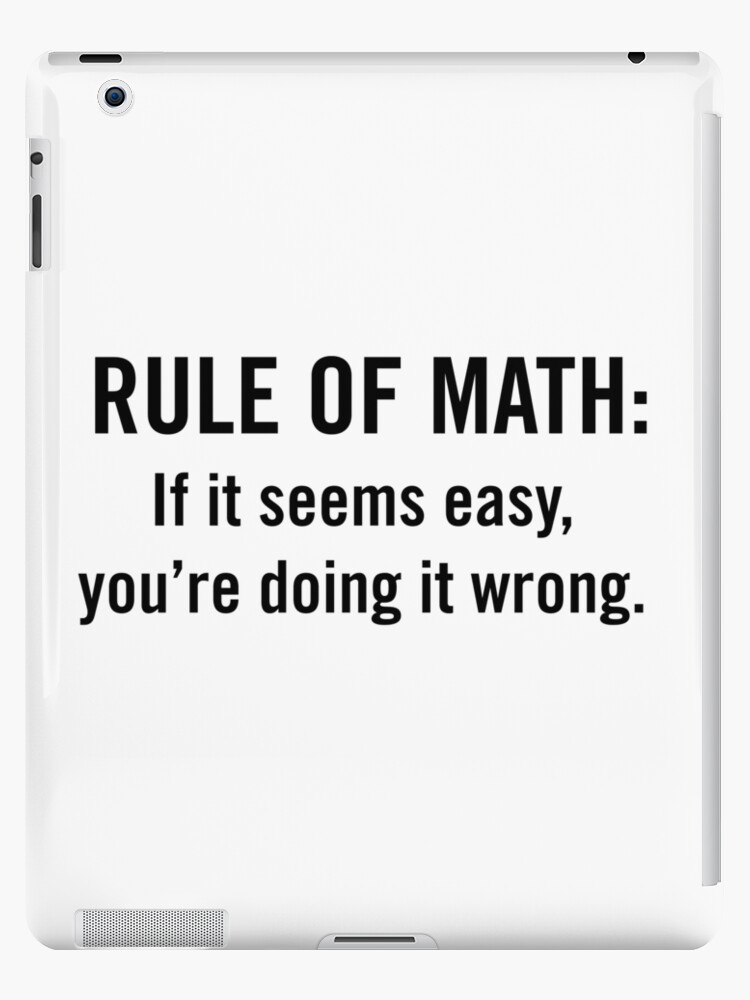 The case of maths rules 