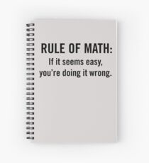 Cuaderno de espiral Regla de Matemáticas