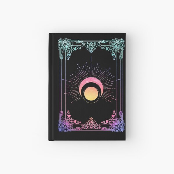 Brilliant Moonlight Crescent Moon Eclipse Hardcover Journal