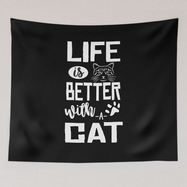 Item preview, Life Is Better With A Cat-Cat Love Expression-So Cute Kittie Face-Adorable Present For Cat Lover designed and sold by Rassitni.