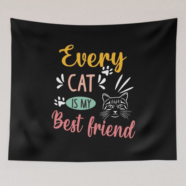 Item preview, Every Cat Is My Best Friend-Best Friend Cat-So Cute Pinky Saying-Funny Gift For Cat Girl designed and sold by Rassitni.