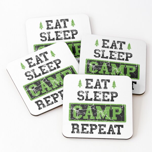 Item preview, Eat Sleep Camp Repeat Camping designed and sold by Krysanthe.