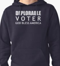Deplorable Voter #basketofdeplorables Election 2016 White Pullover Hoodie
