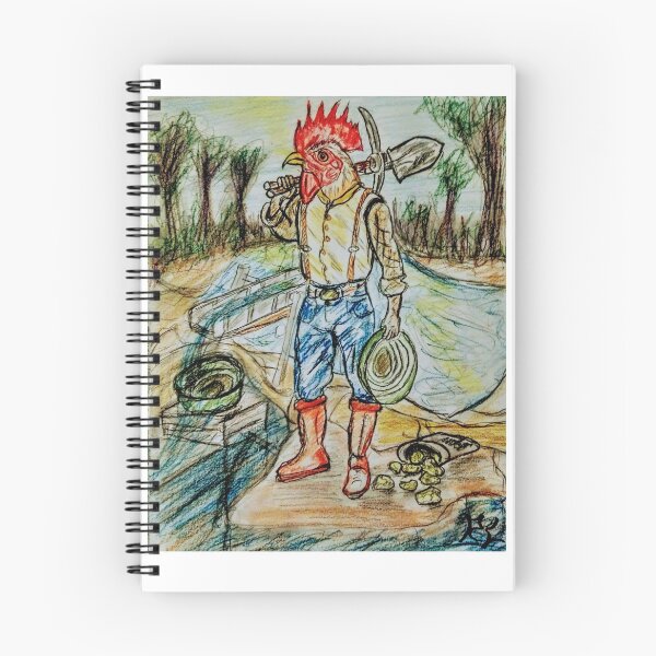 Aperçu de l'œuvre Nugget the Rootin' Tootin' Rooster avec un nez pour de l'or créée et vendue par TheDapperZombie.