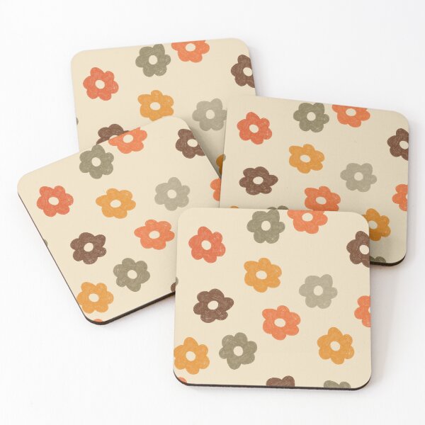 Item preview, Retro 60s 70s Flowers Pattern | Distressed Vintage designed and sold by KarolinaPaz.
