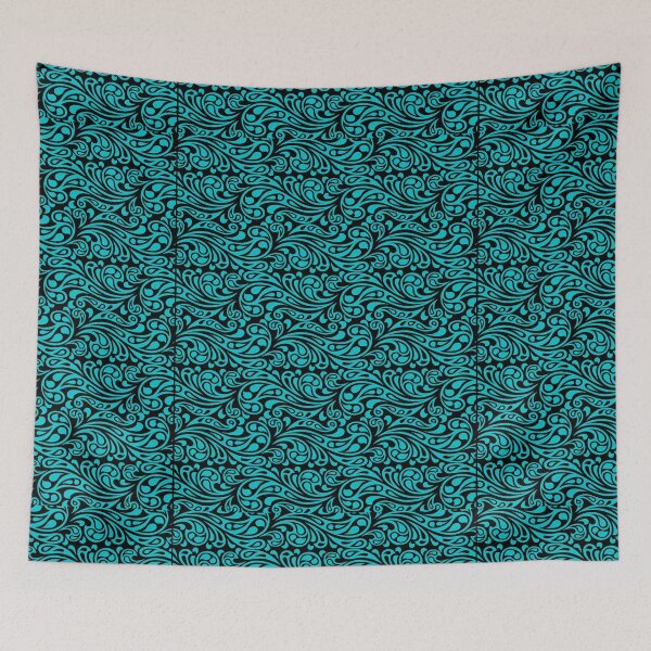 Item preview, Abstract Aqua Blue Waves designed and sold by foxcreative.