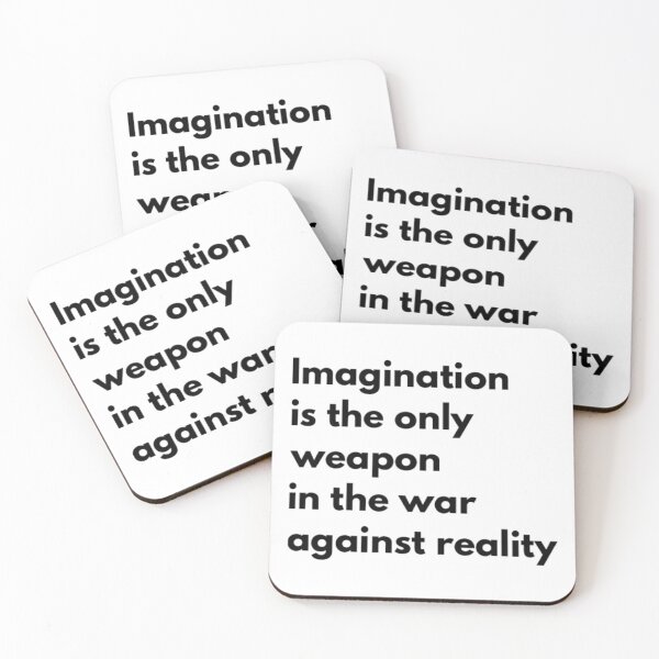 Item preview, Imagination is the Only Weapon in the War Against Reality designed and sold by HppyStrngHelthy.