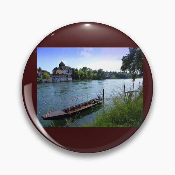 Item preview, Boat moored  on the Rhine River designed and sold by Shiva77.