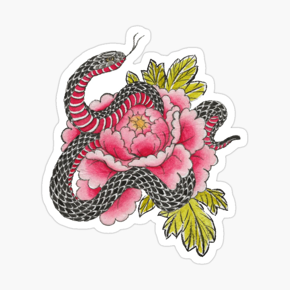 Japanese Snake Stock Illustration - Download Image Now - Tattoo, Poster,  Old-fashioned - iStock