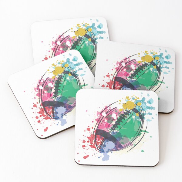 Artikelvorschau, Aquarell Rugby Ball Design entworfen und verkauft von Steve Yao.