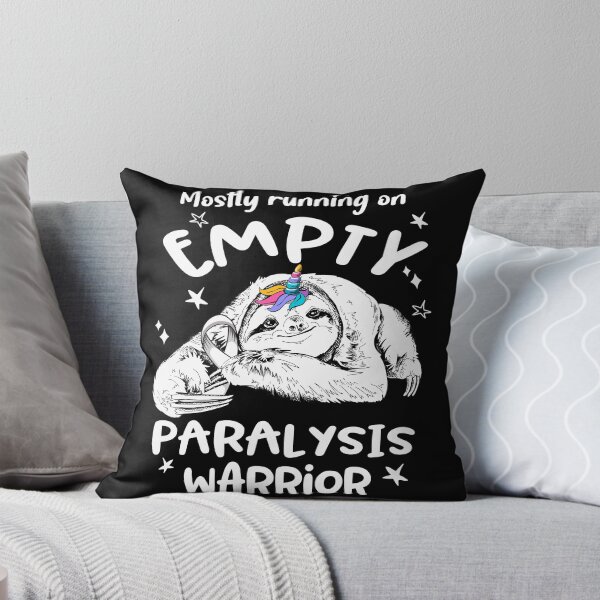 Item preview, Mostly running on Empty Paralysis Warrior designed and sold by ElizabethS809.