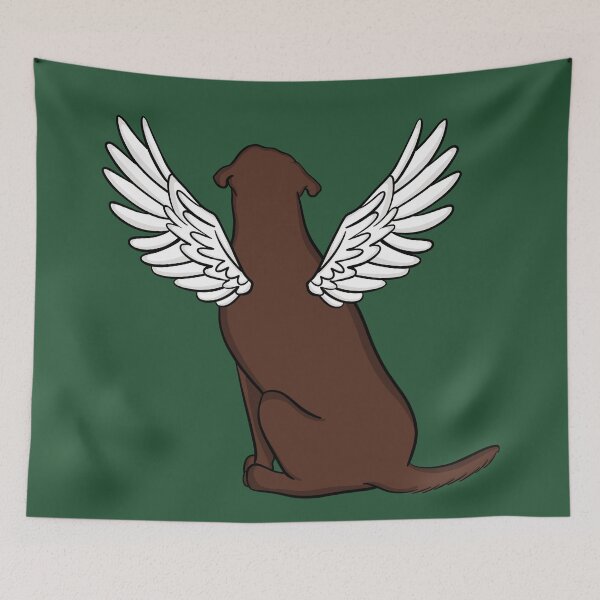 Item preview, My Guardian Angel: Chocolate Labrador Retriever  designed and sold by rmcbuckeye.