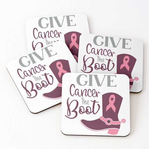 Item preview, Breast Cancer -Give Cancer The Boot designed and sold by HDPrinting.