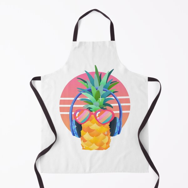 Item preview, Funny Pineapple with Sunglasses and Headphones Illustration designed and sold by nightjing.