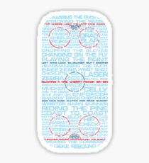 Hockey Rink Typography, Ice Rink Sticker