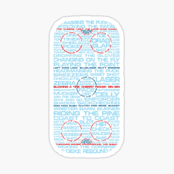 Item preview, Hockey Rink Typography, Ice Rink designed and sold by gamefacegear.