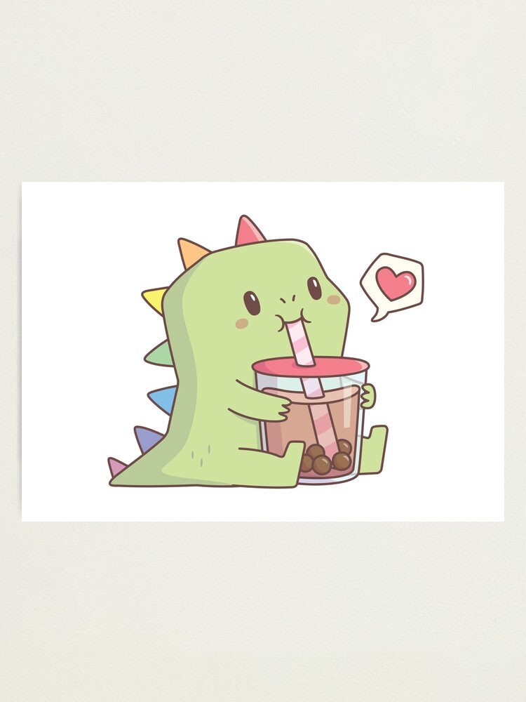 Cute Dino with Rainbow Spikes Loves Bubble Tea: Cùng chào đón khủng long dễ thương với công năng bất ngờ! Đây là một chú khủng long với vòm lưng màu cầu vồng tràn đầy màu sắc và hơn hết, anh ấy rất thích uống trà sữa nữa đấy! Hình ảnh này sẽ khiến bạn cảm thấy mỉm cười và tràn đầy niềm vui. Hãy cùng xem và thưởng thức sau khi làm việc hay học tập căng thẳng, bạn sẽ không hối hận đâu!