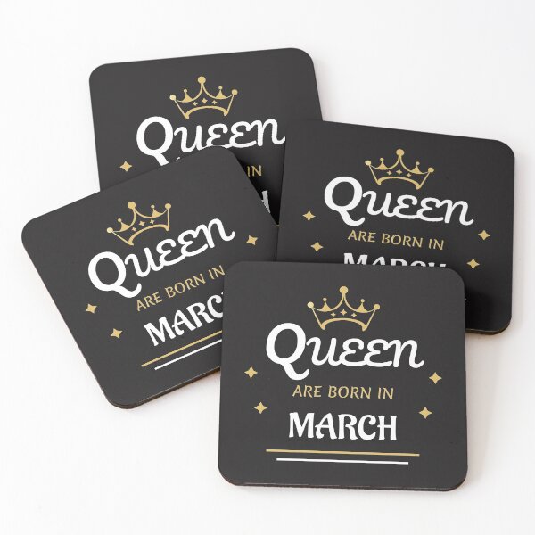 Item preview, Queen Are Born In March - Vintage Style designed and sold by Creative Tee Store.