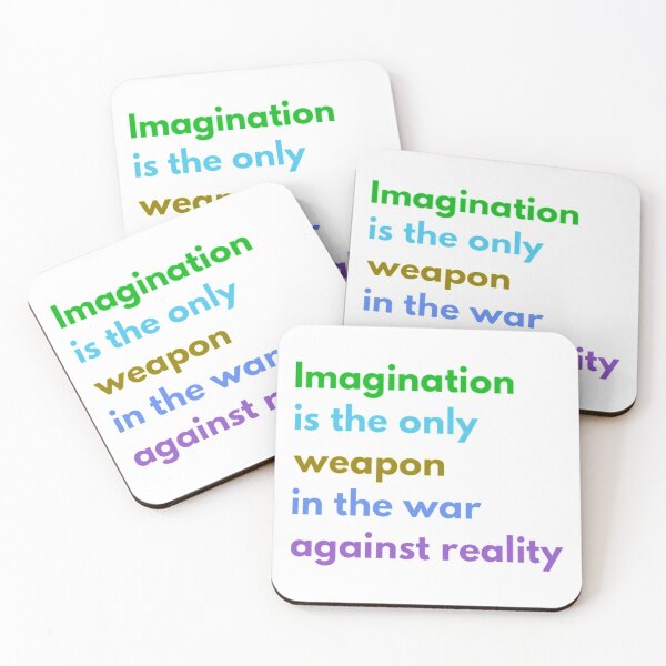 Item preview, Imagination is the Only Weapon in the War Against Reality designed and sold by HppyStrngHelthy.