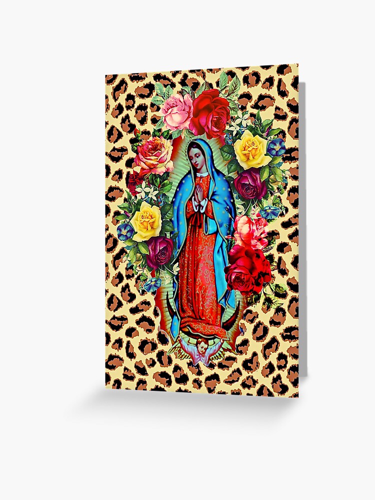 Carte avec enveloppe Vierge Fleurie ©Catho Rétro - Catho Rétro