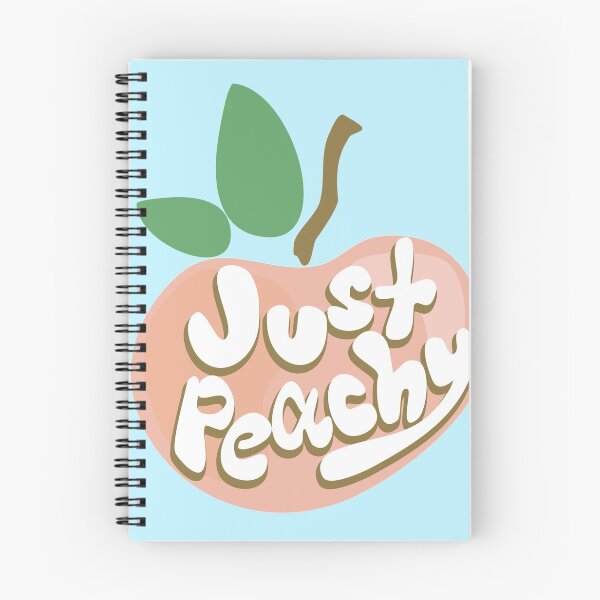 Item preview, Just Peachy Funny Fruit Pun designed and sold by Punderstandable.