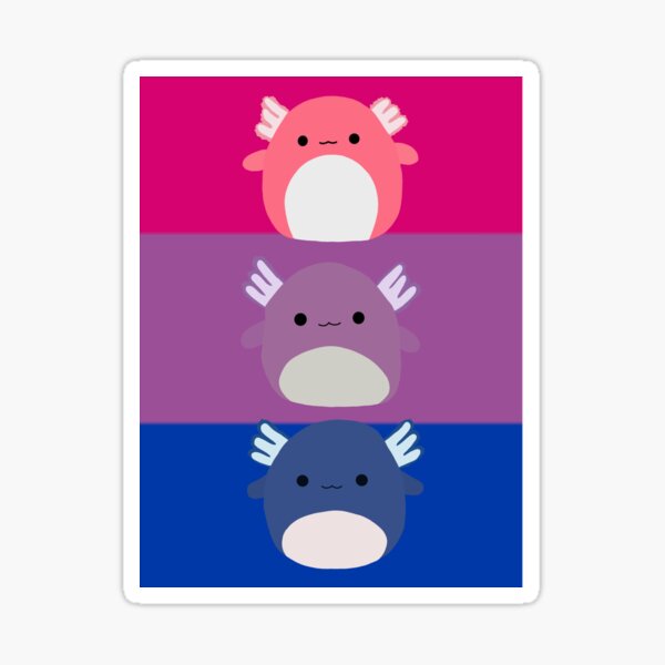 Squishmallow Bisexual Pride Flag Sticker For Sale By Srousu2007 Redbubble 9758