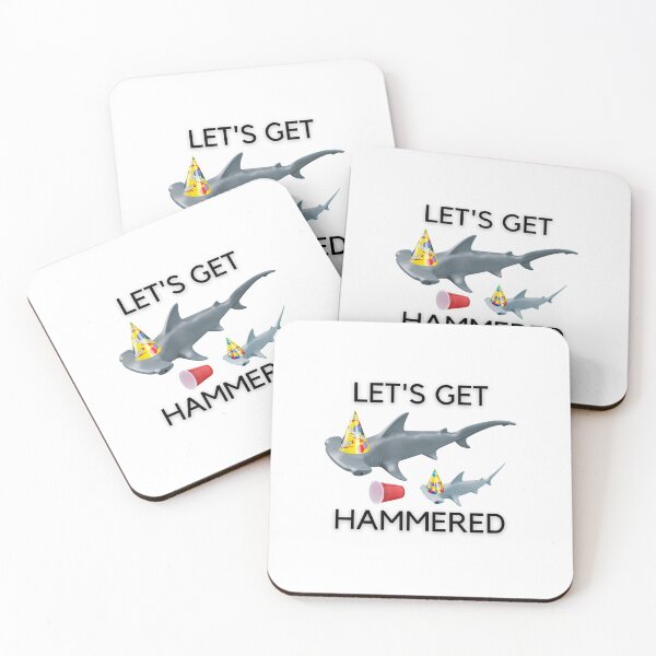 Item preview, Let's Get Hammered - Shark Pun designed and sold by PunnyProducts.