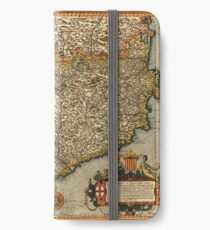 Map Of Catalonia 1608 iPhone Wallet/Case/Skin