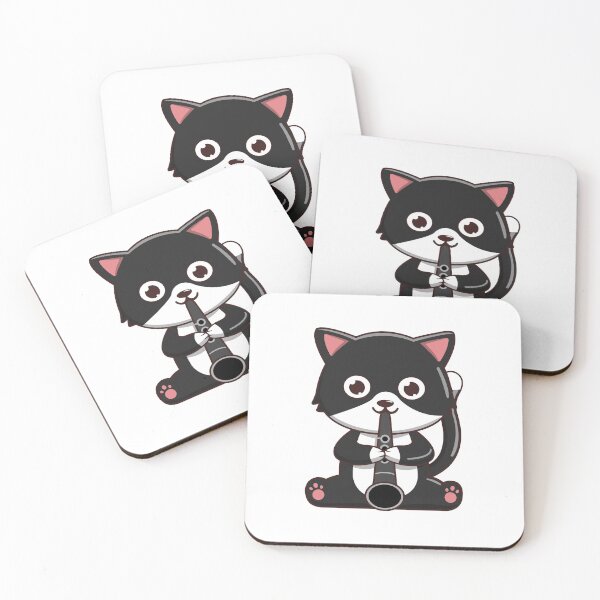 Item preview, Cute Black Cat Playing The Clarinet designed and sold by Luan Huynh.