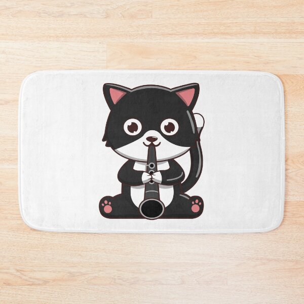 Item preview, Cute Black Cat Playing The Clarinet designed and sold by Luan Huynh.