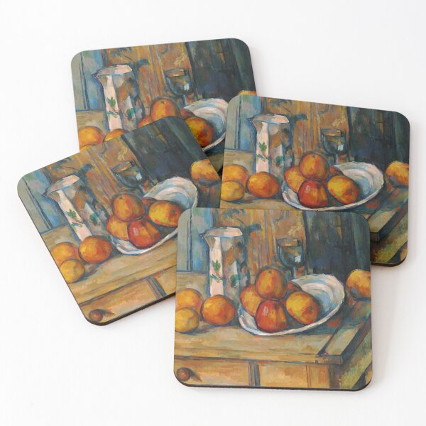 Item preview, Paul Cezanne - Still life with milk jug and fruits, painting 1900 designed and sold by Vivanne-art.