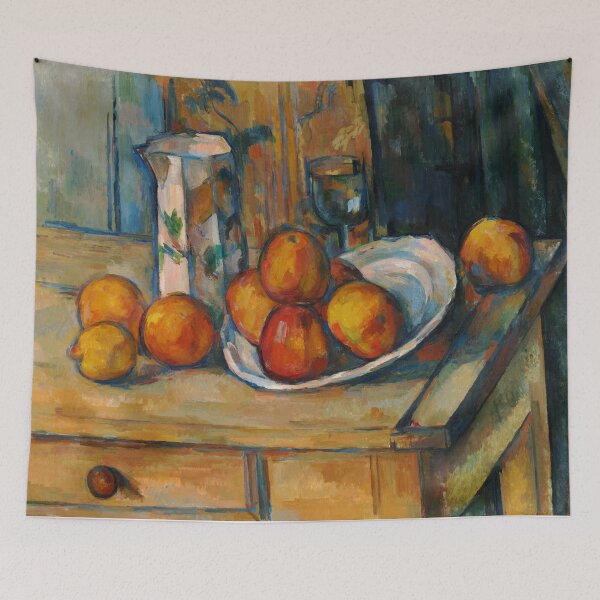 Item preview, Paul Cezanne - Still life with milk jug and fruits, painting 1900 designed and sold by Vivanne-art.