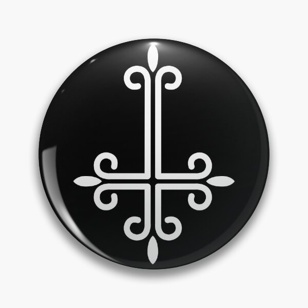 Item preview, white upside down cross gothic designed and sold by Gossip Rag.
