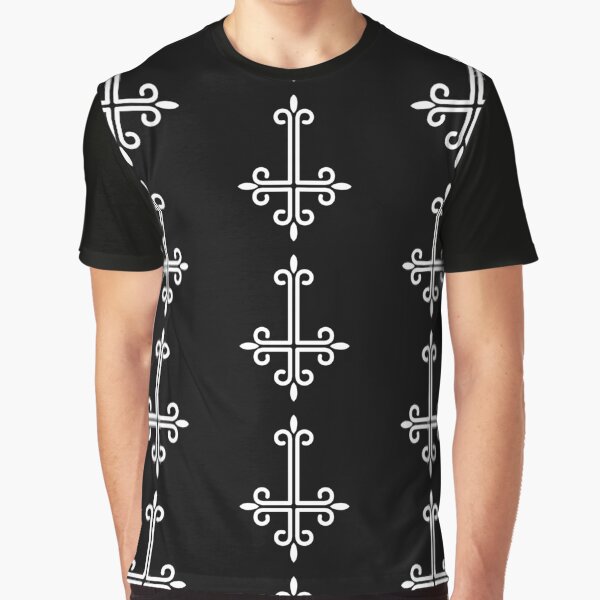 Item preview, white upside down cross gothic designed and sold by Gossip Rag.