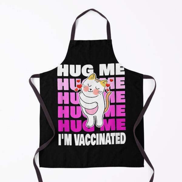 Item preview, Hug Me Im Vaccinated Funny Gift Vaccine For Cute Cat Lovers T-Shirt designed and sold by tinhpham.