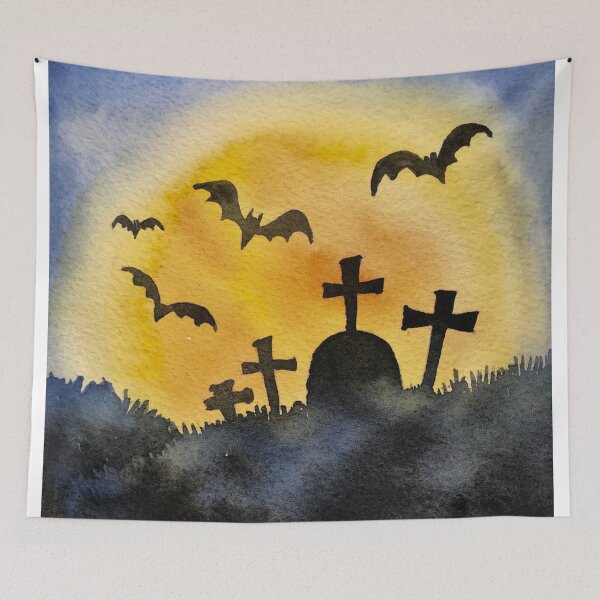 Item preview, Halloween Moonlit Night. Creepy Full Moon , Moonlit Night designed and sold by AwakenedSoul.