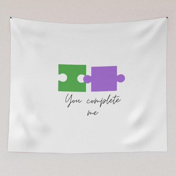 Item preview, You complete me - relationship quotes, love quotes for her, valentines day gift, anniversary gift ,wedding gift designed and sold by mr&mrsmalik malik.