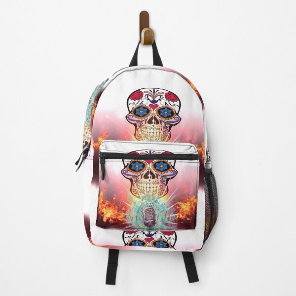 Item preview, Dead Skull sing music in a microphone LET IT FIRE : T-shirt , pillows , case phone , hoddies ... designed and sold by New hope Karnel.