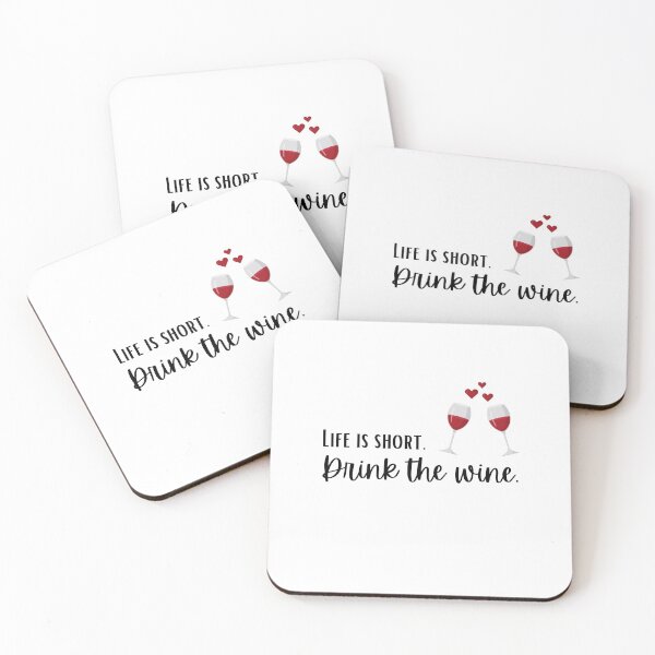 Item preview, Life is short. Drink the wine. designed and sold by OceanBelle.