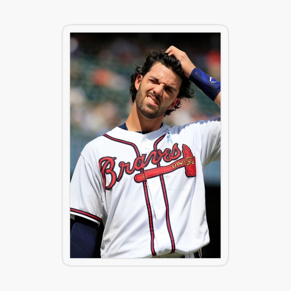 dansby swanson jersey number Sticker for Sale by madisonsummey