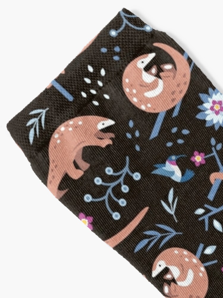 Discover Cute Pangolin Pattern - Forest Pattern | Socks