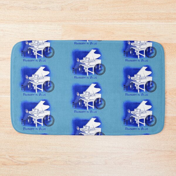 Item preview, Pianist in blue on blue background  designed and sold by Pachionart.