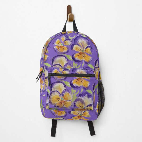 Item preview, Viola Watercolor Purple Floral Pattern on Purple designed and sold by Sarah Rajkotwala.