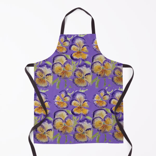 Item preview, Viola Watercolor Purple Floral Pattern on Purple designed and sold by Sarah Rajkotwala.
